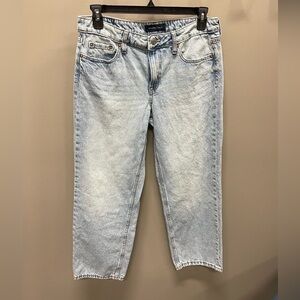 Aeropostale Women's Light Blue Relaxed Jeans Low rise Baggy